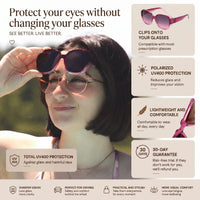 Polarized Clip-On Sunglasses